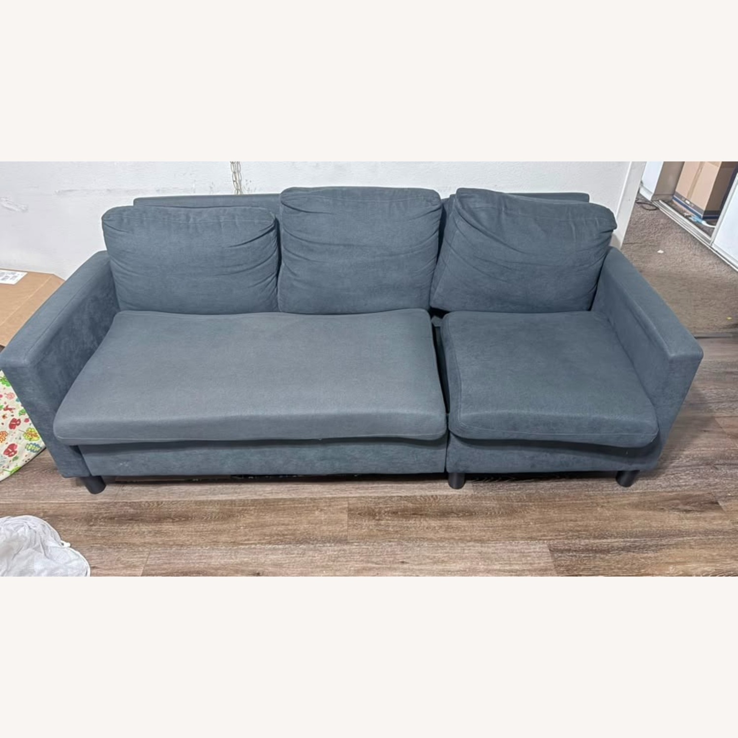 Blue 3+ Seater Sofa - image-1