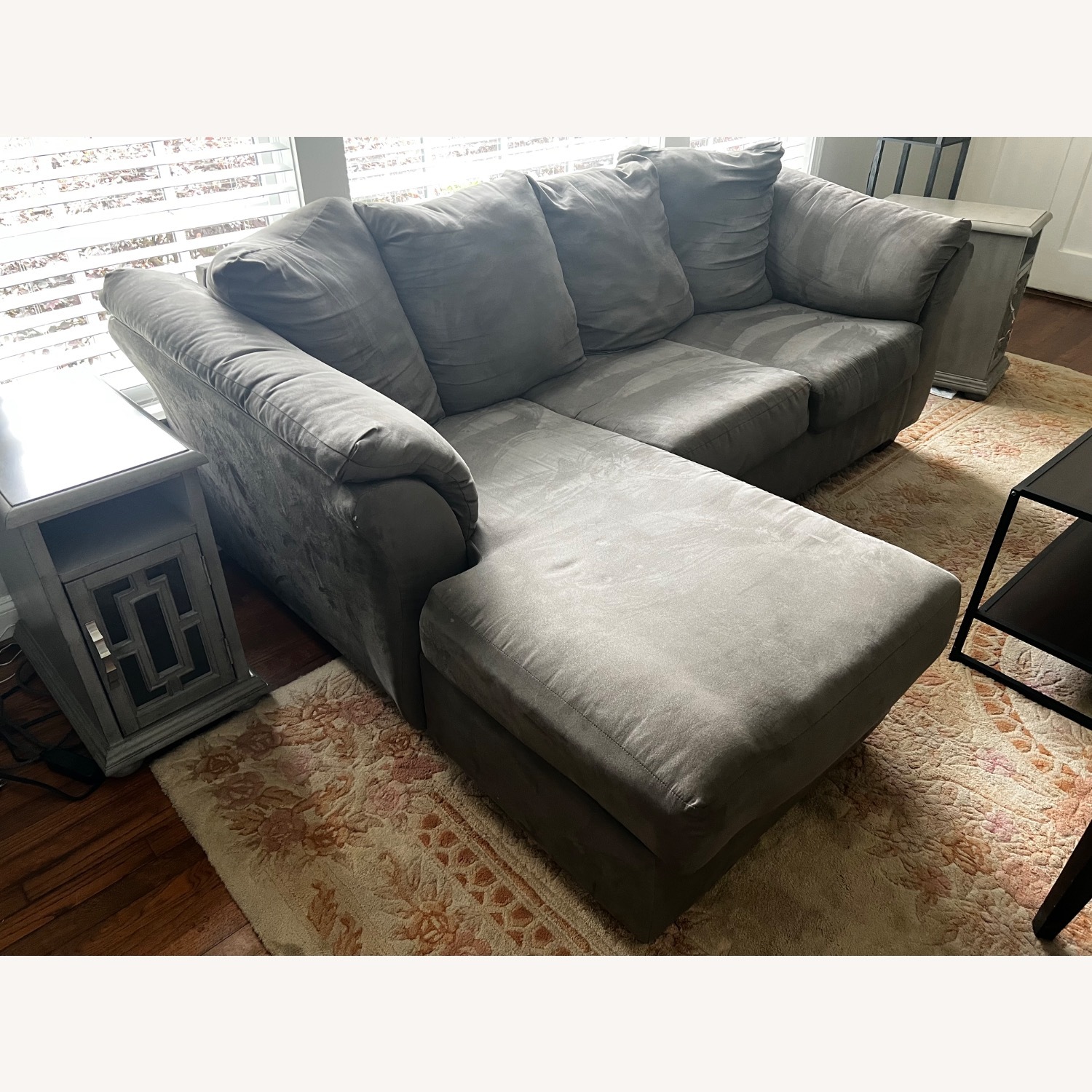 Ashley Furniture Darcy Dark Gray 2 Piece Sectional - image-2