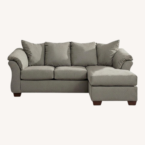 Used Ashley Furniture Darcy Dark Gray 2 Piece Sectional for sale on AptDeco