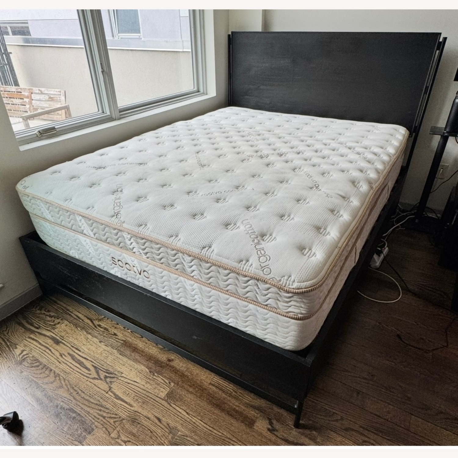 Pottery Barn Warren Black Wood Full Bed - image-2