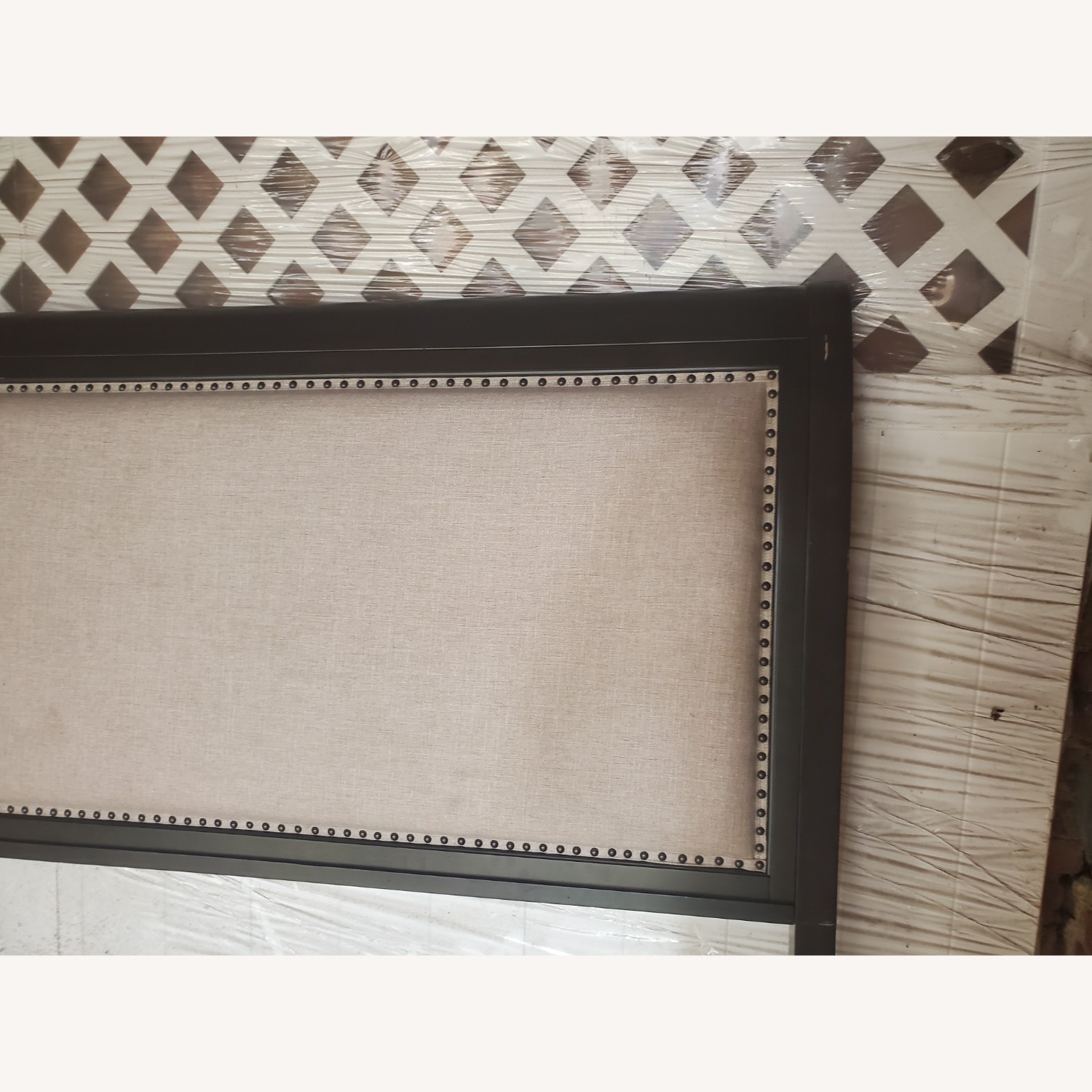 Raymour & Flanigan Dark Brown Wood Queen Bed - image-3