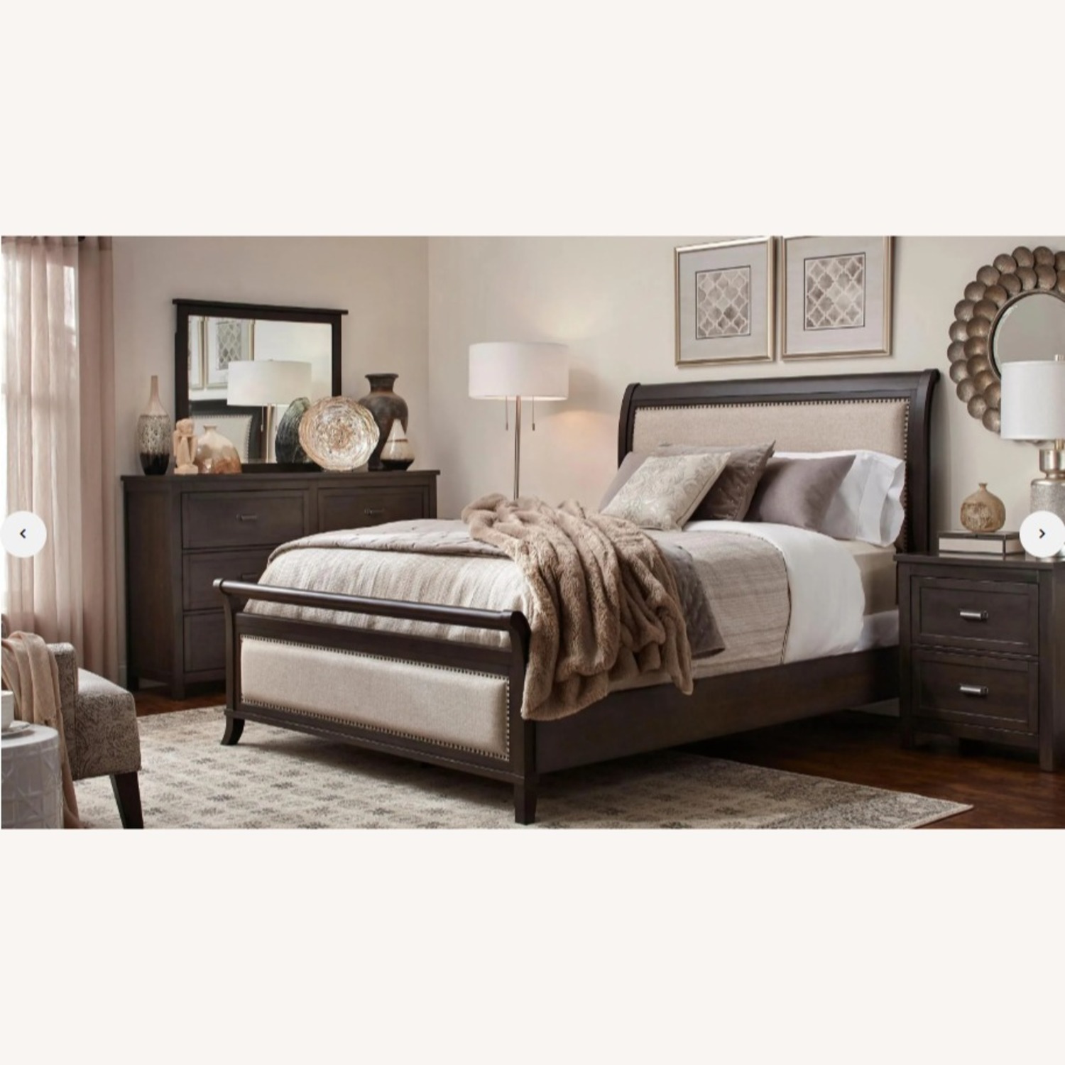 Raymour & Flanigan Dark Brown Wood Nightstand - image-5