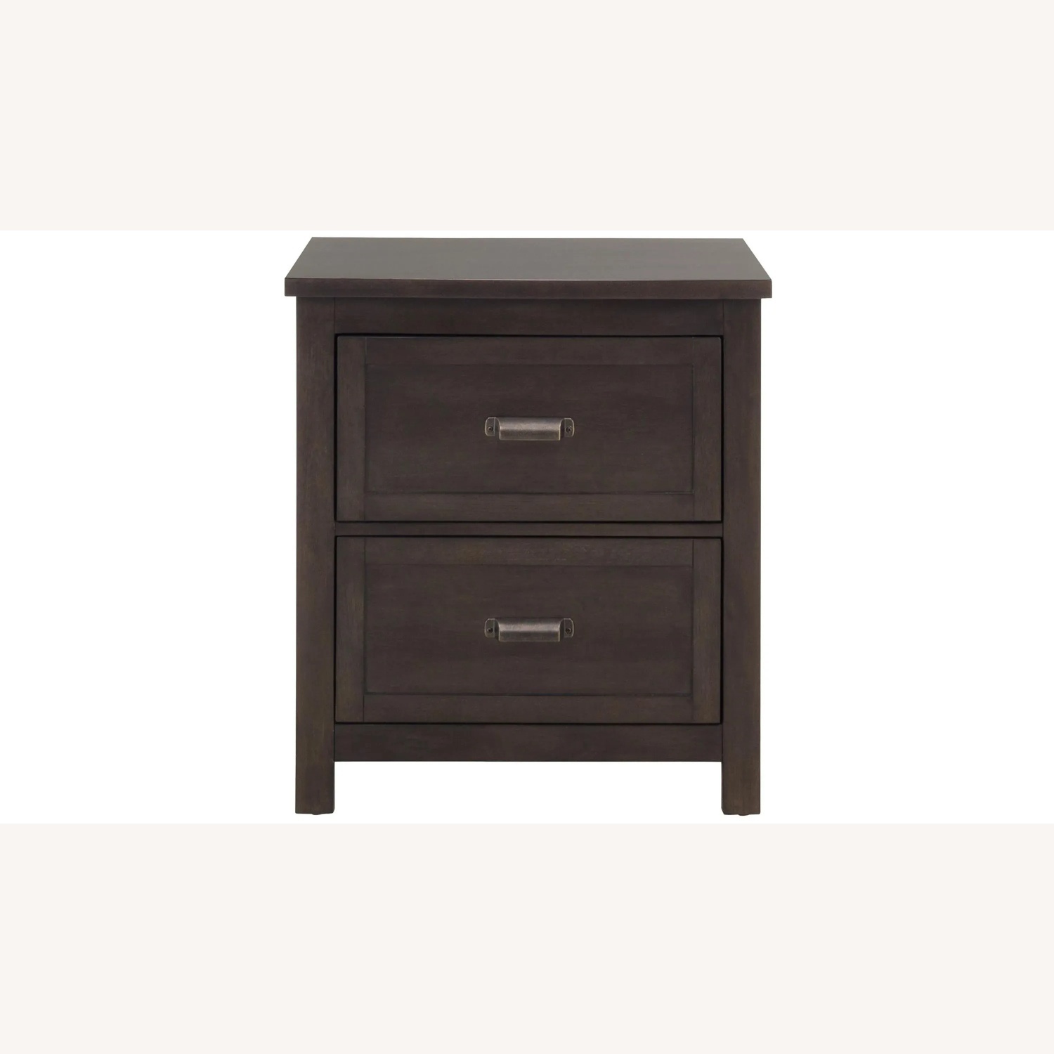 Raymour & Flanigan Dark Brown Wood Nightstand - image-6