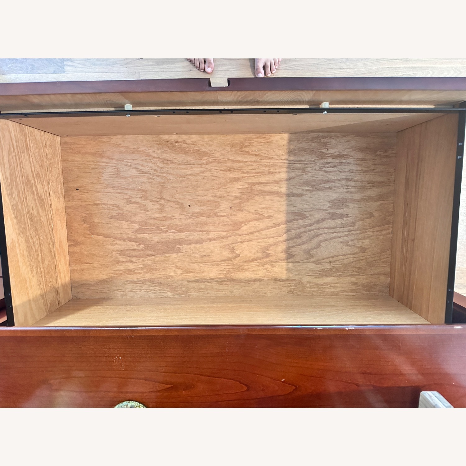 Dark Brown Wood Wall Unit - image-4