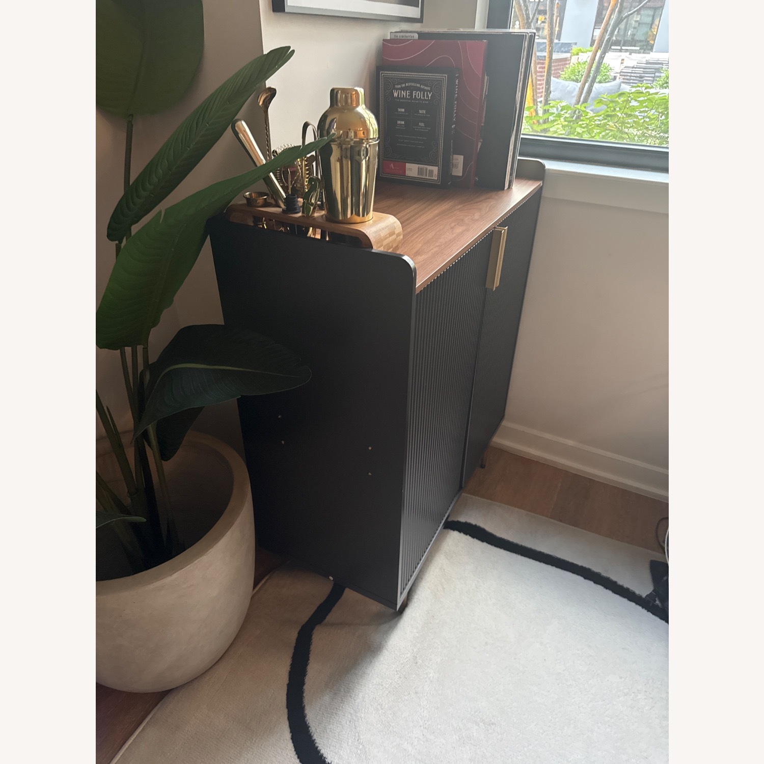 31.6'' Modern Coffee Bar Cabinet with Wine Racks and Storage Drawer - image-3