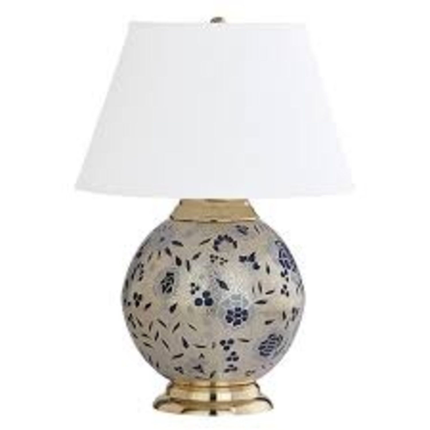 Ballard Designs Gold and Blue Fashion Lamp  - image-4