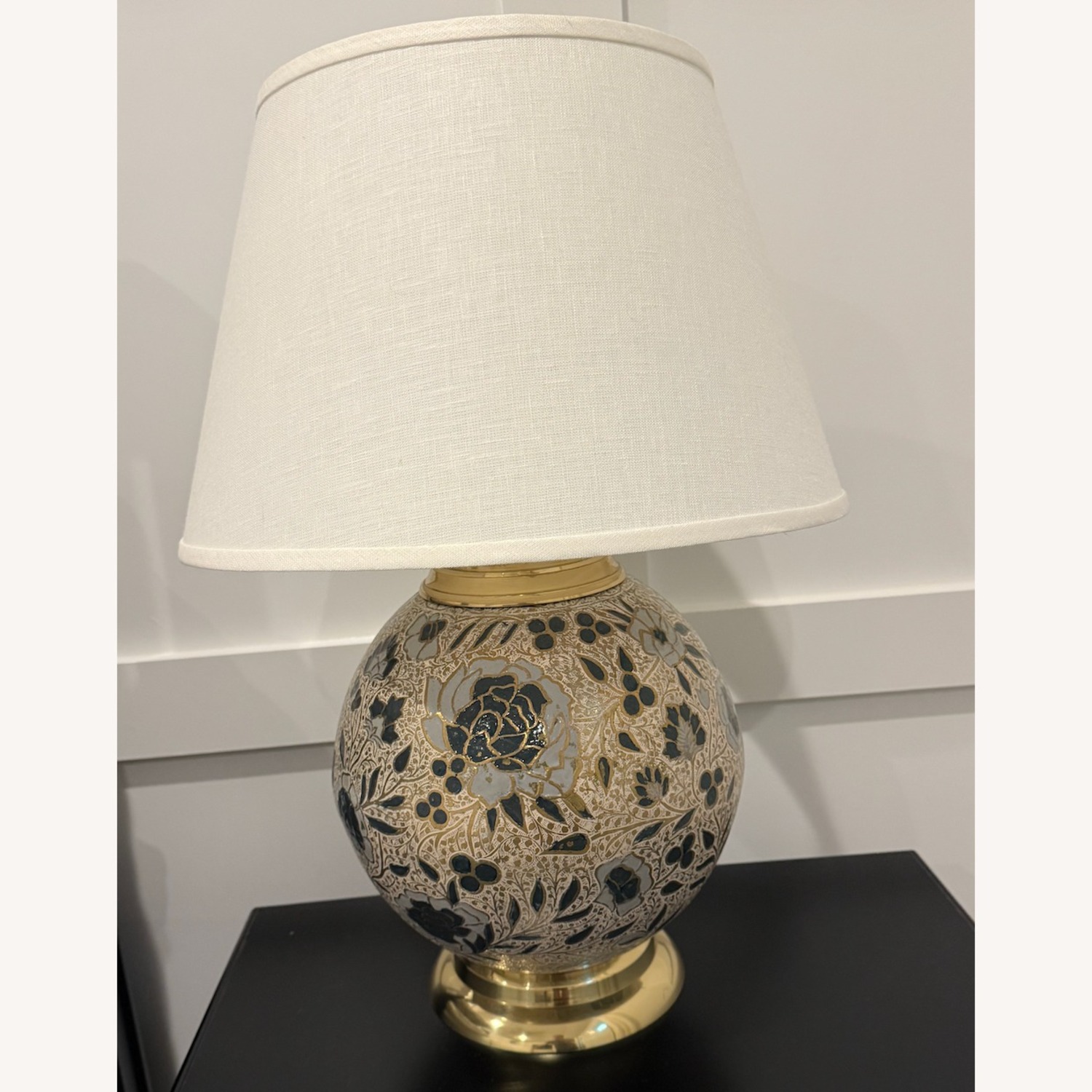 Ballard Designs Gold and Blue Fashion Lamp  - image-2