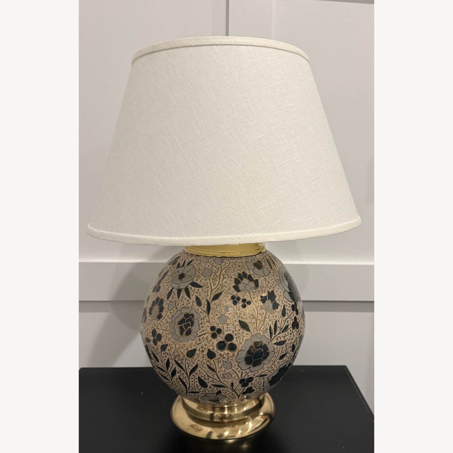 Ballard Designs Gold and Blue Fashion Lamp  - image-1