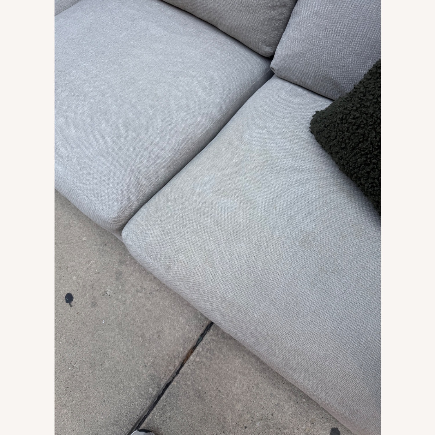 Crate & Barrel Natural Pacific Wood Base Couch - image-5