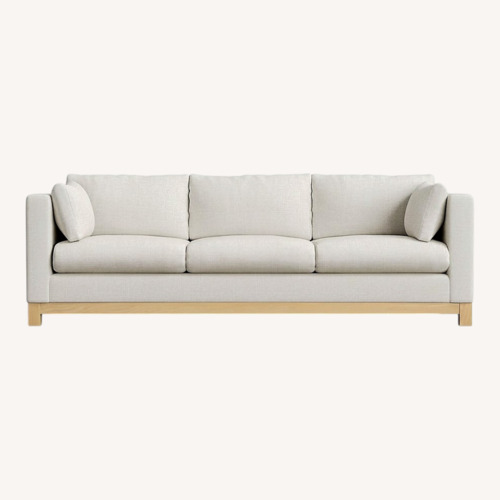 Used Crate & Barrel Natural Pacific Wood Base Couch for sale on AptDeco