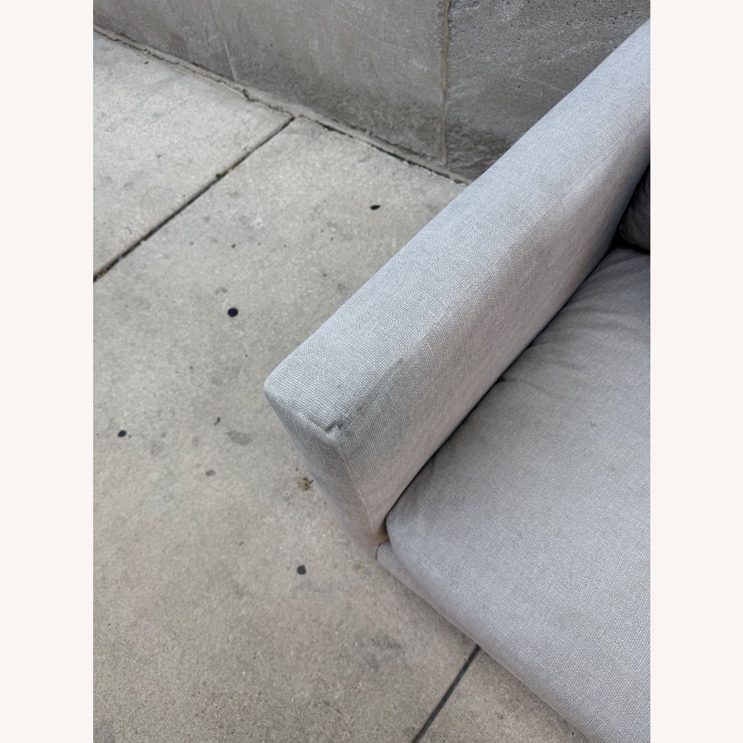 Crate & Barrel Natural Pacific Wood Base Couch - image-4