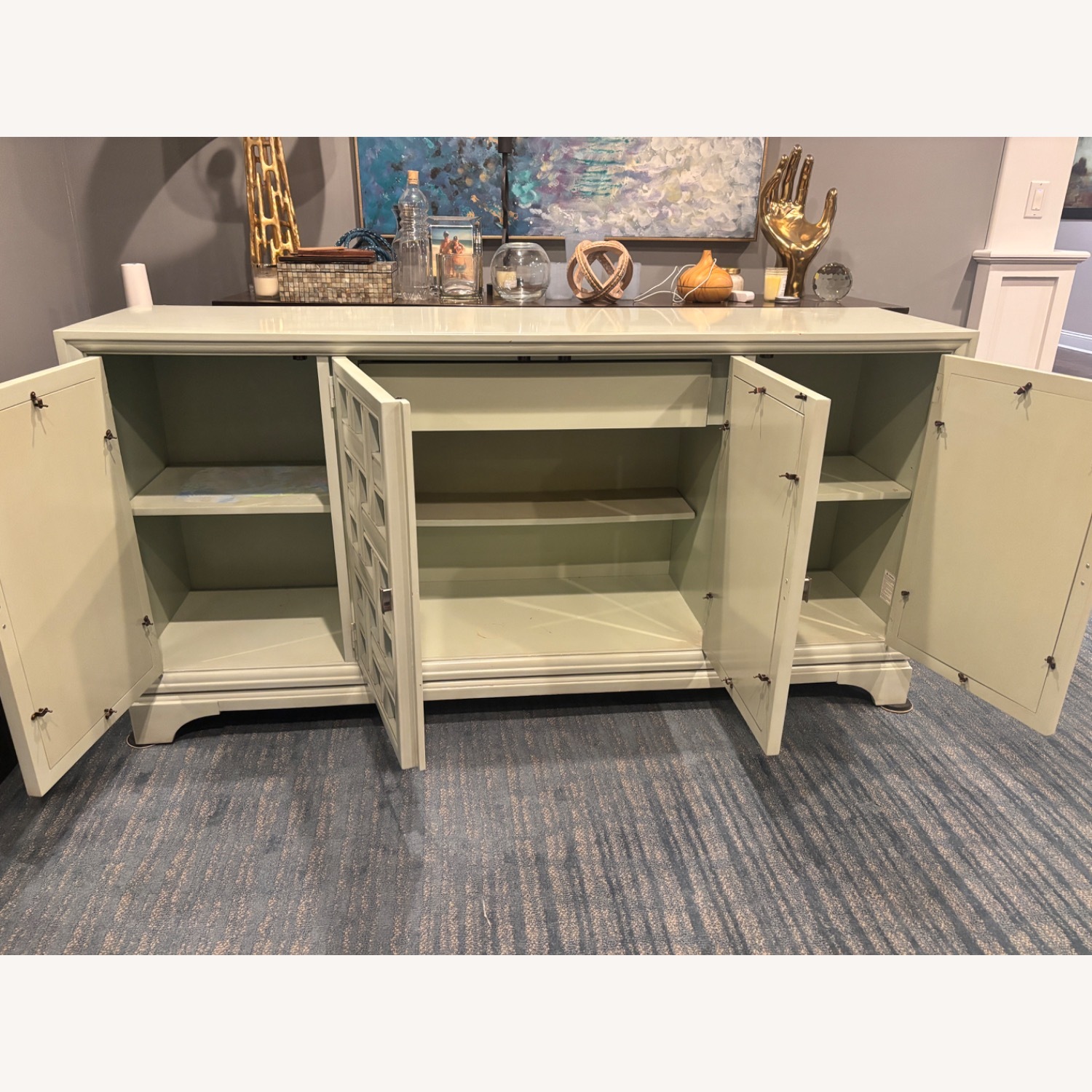 Stanley Furniture Continuum Sideboard Sage Green - image-2