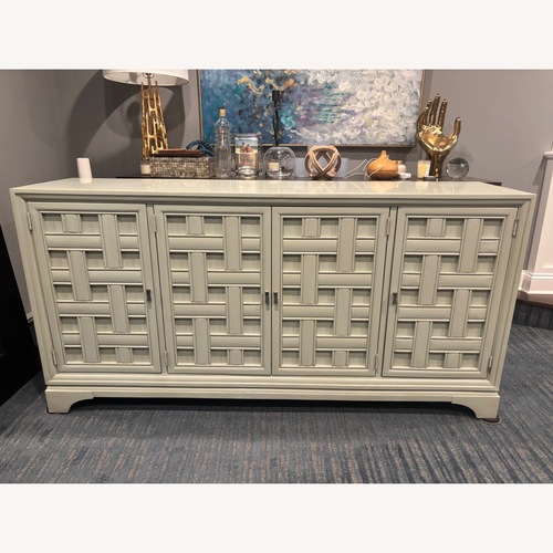 Used Stanley Furniture Continuum Sideboard Sage Green for sale on AptDeco