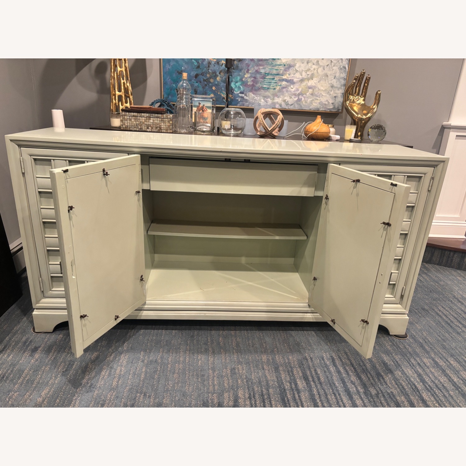 Stanley Furniture Continuum Sideboard Sage Green - image-4