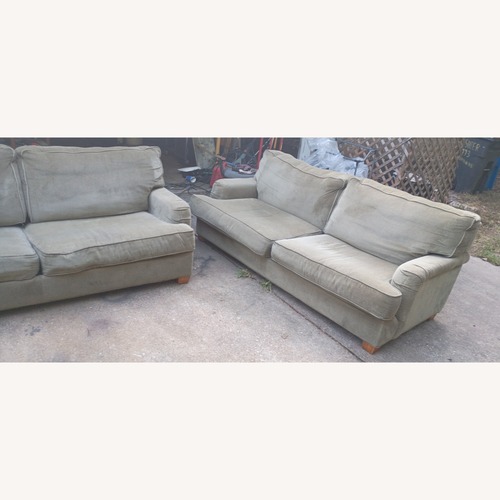 Used Green Fabric 3+ Seater Sofa Set for sale on AptDeco