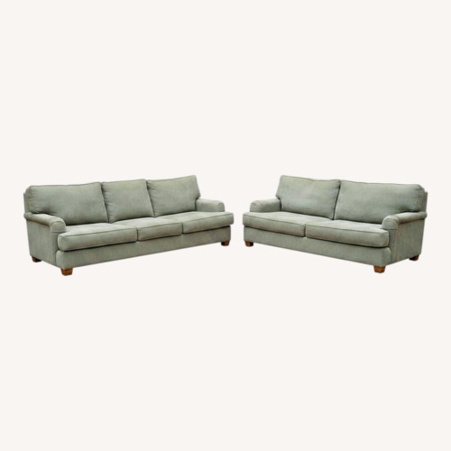 Used Green Fabric 3+ Seater Sofa Set for sale on AptDeco