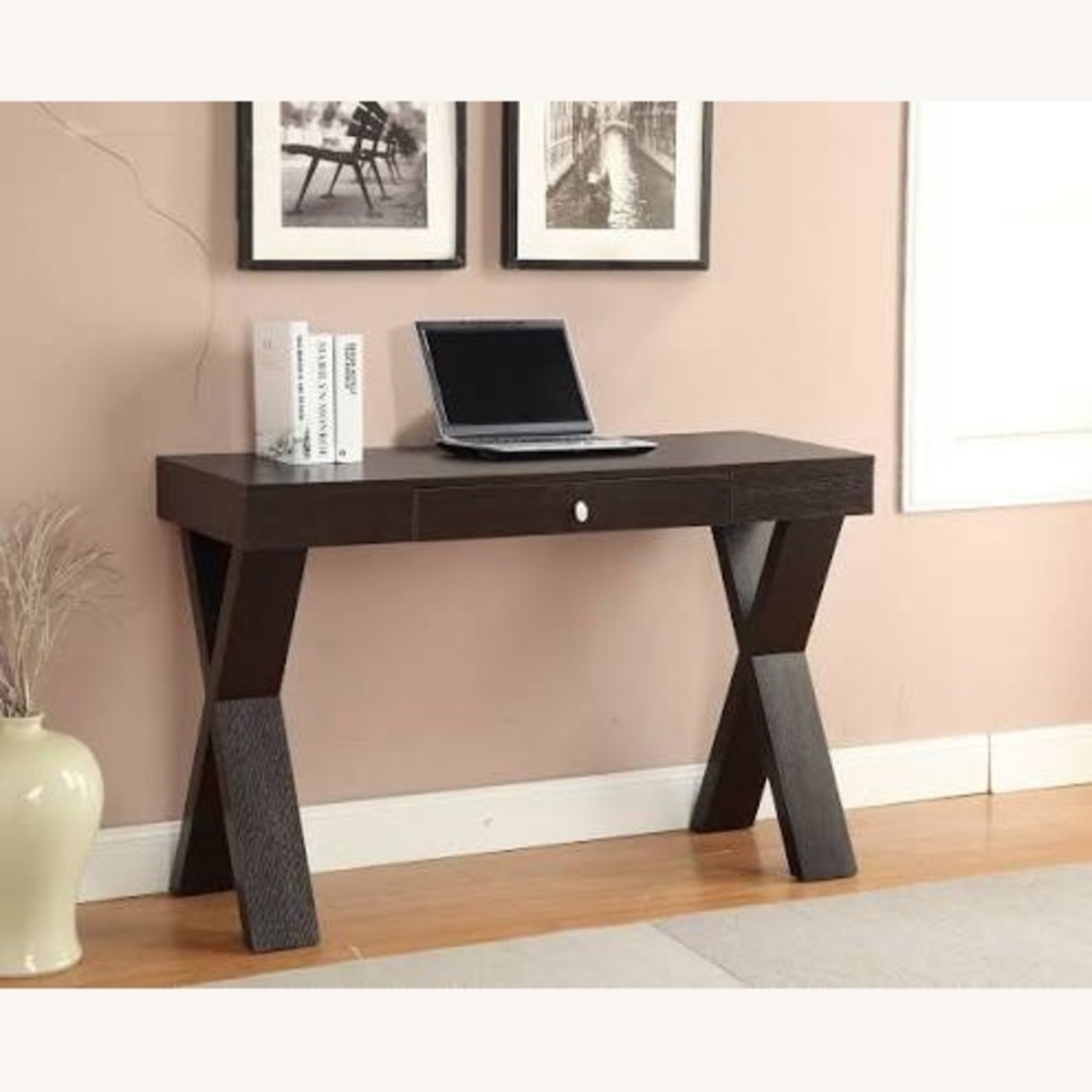 Wayfair Dark Brown Wood Desk - image-4