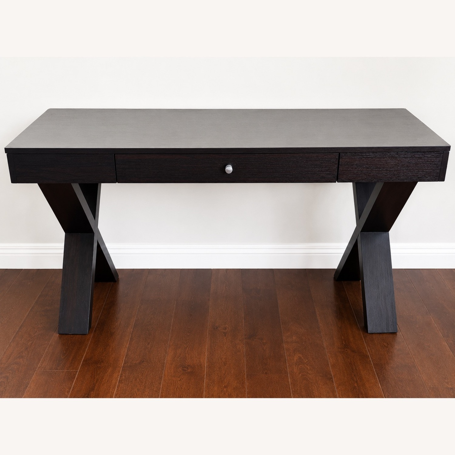 Wayfair Dark Brown Wood Desk - image-1