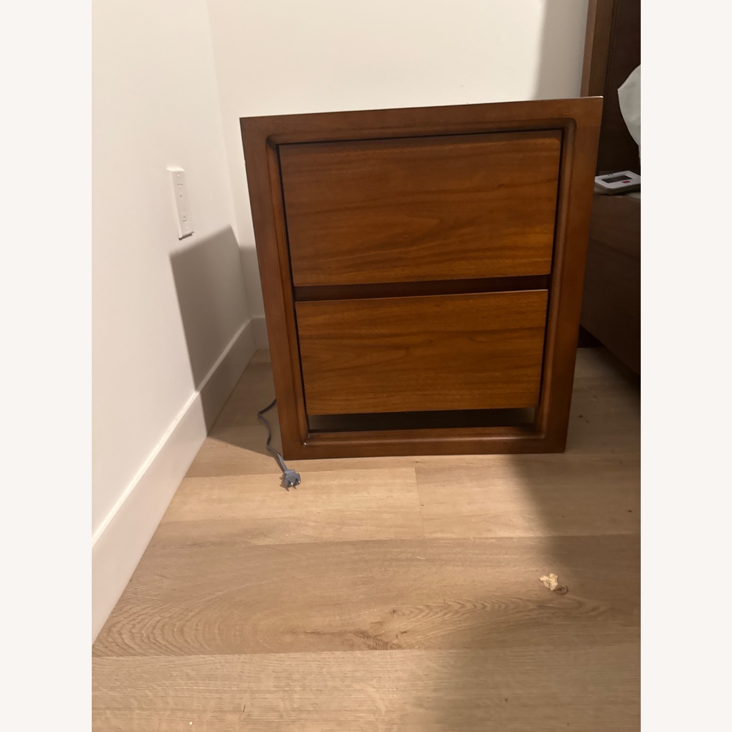 Raymour & Flanigan Dark Brown Wood Nightstands - image-3