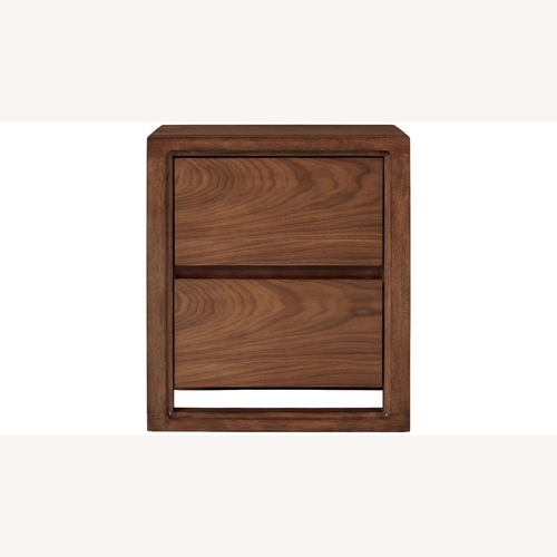 Used Raymour & Flanigan Dark Brown Wood Nightstands for sale on AptDeco