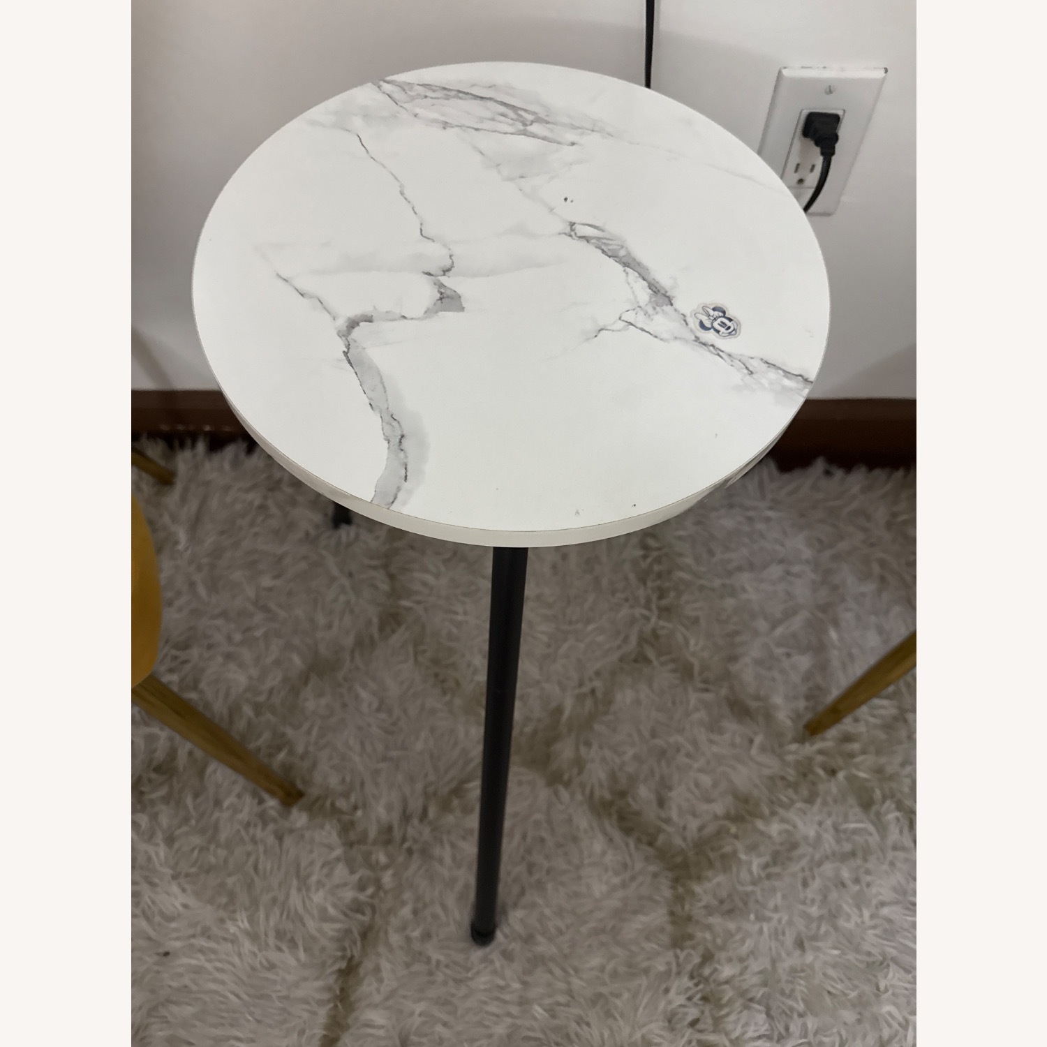 2 Velvet Accent Chairs + Marble Side Table  - image-3