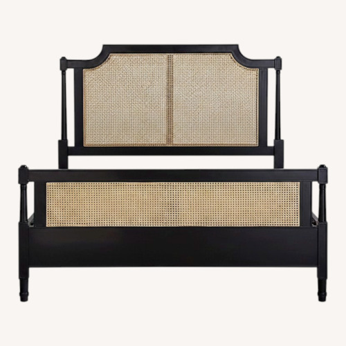 Used Ballard Designs Villandry Black King Bed for sale on AptDeco