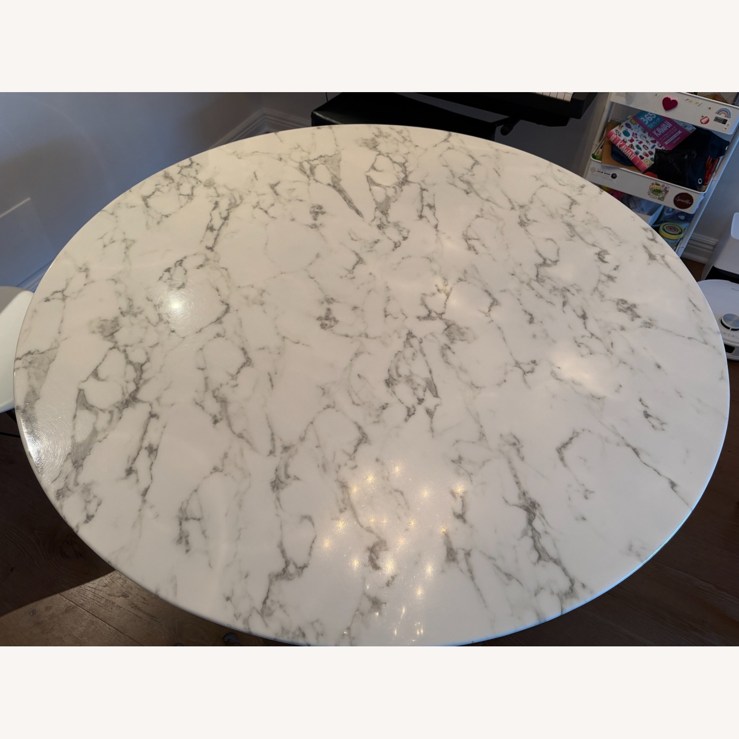 Modway Lippa Faux Marble White 54" Dining Table - image-2