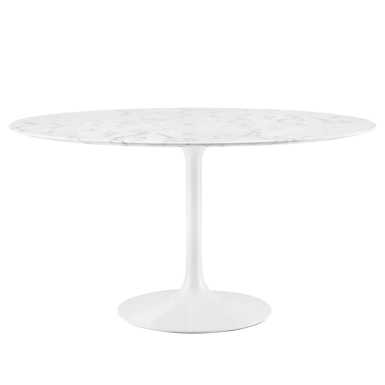 Modway Lippa Faux Marble White 54" Dining Table - image-6