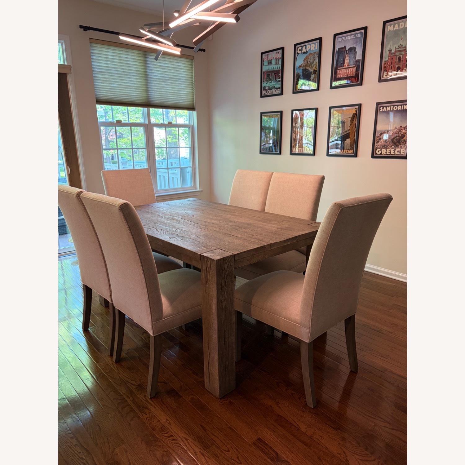 Restoration Hardware Dark Gray Dining Table - image-3