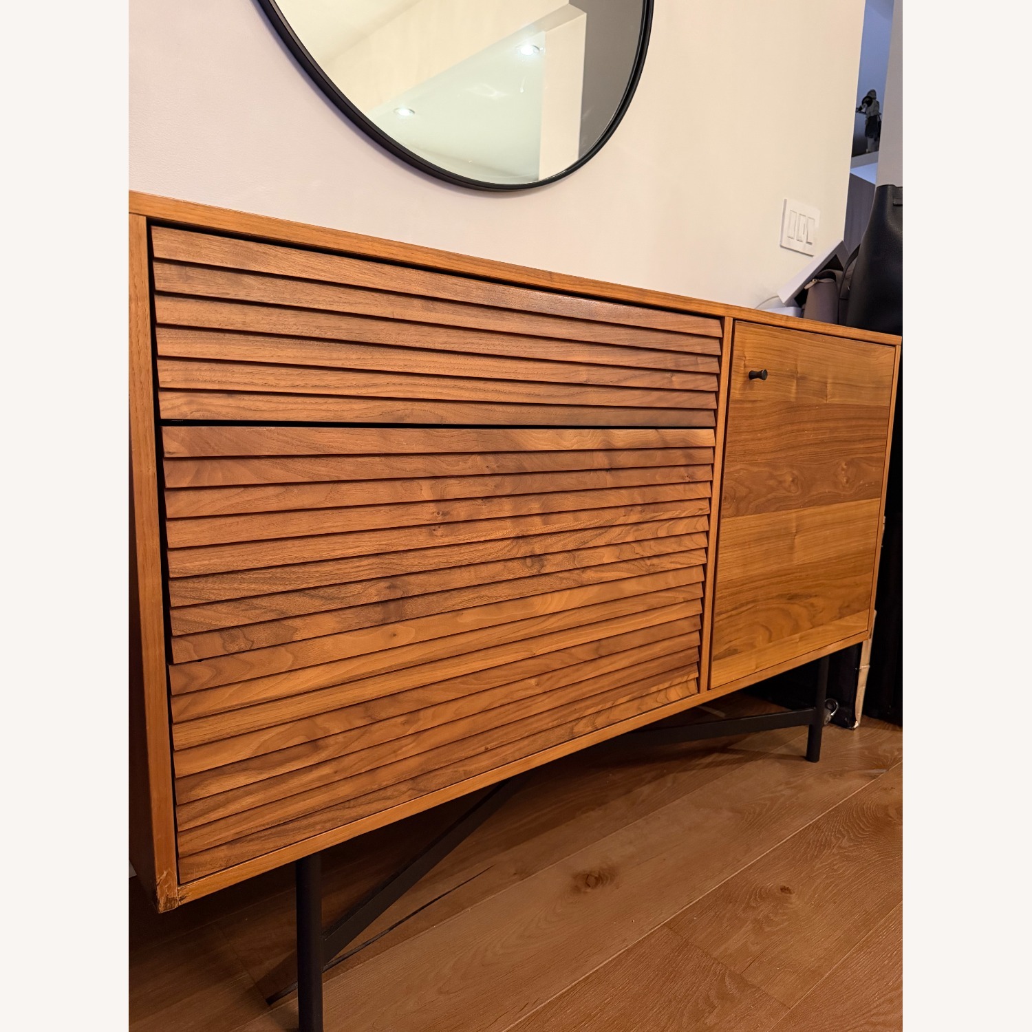 Room & Board Adrian Walnut Storage Unit Sideboard - image-3