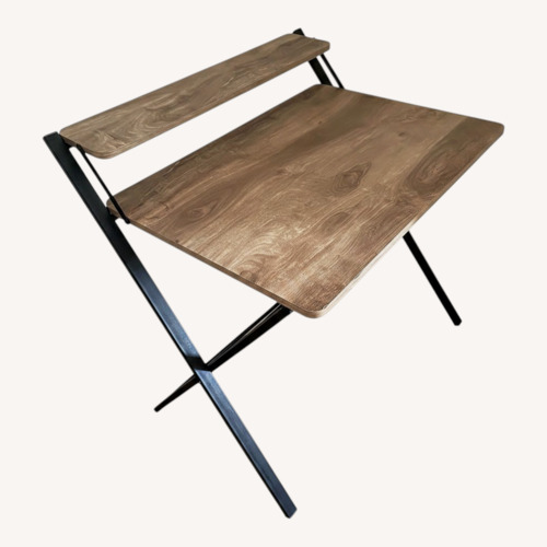 Used Modern Computer Desk with Monitor Shelf for sale on AptDeco