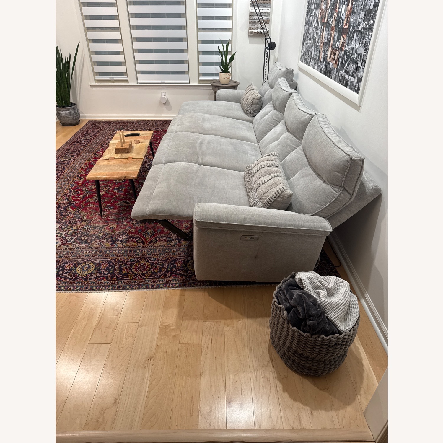 Graceland Light Gray Fabric 3+ Piece Sectional - image-3