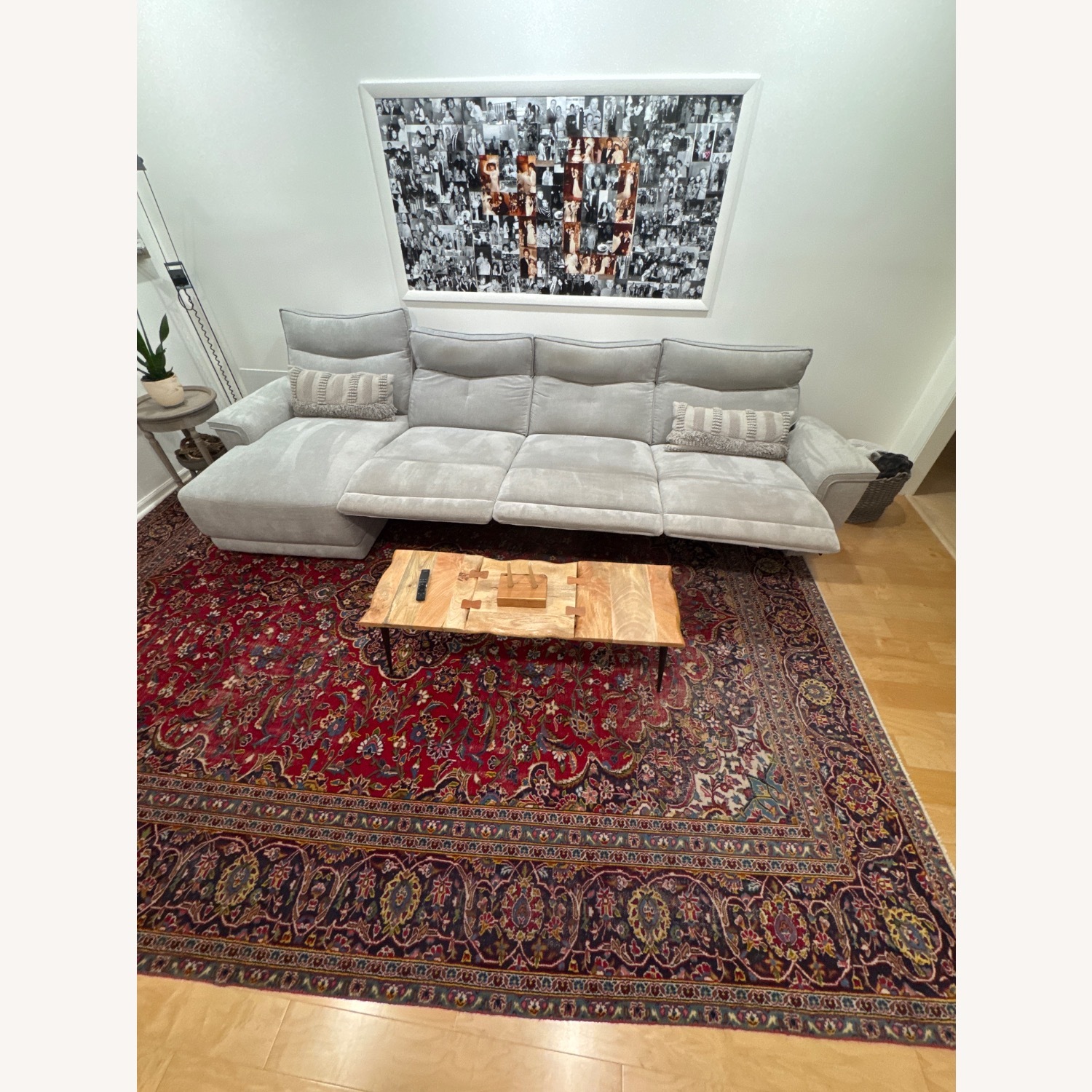 Graceland Light Gray Fabric 3+ Piece Sectional - image-2