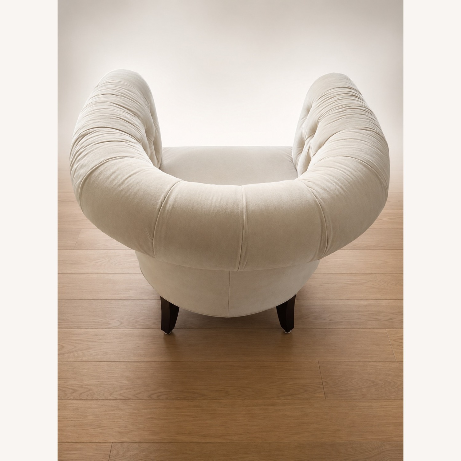 Pottery Barn Natural Suede Armchair - image-3