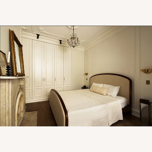 Used Lulu & Georgia King Crawford Platform Bedframe for sale on AptDeco