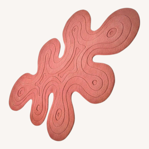 Used MUSH Studios Pink Dune Rug for sale on AptDeco