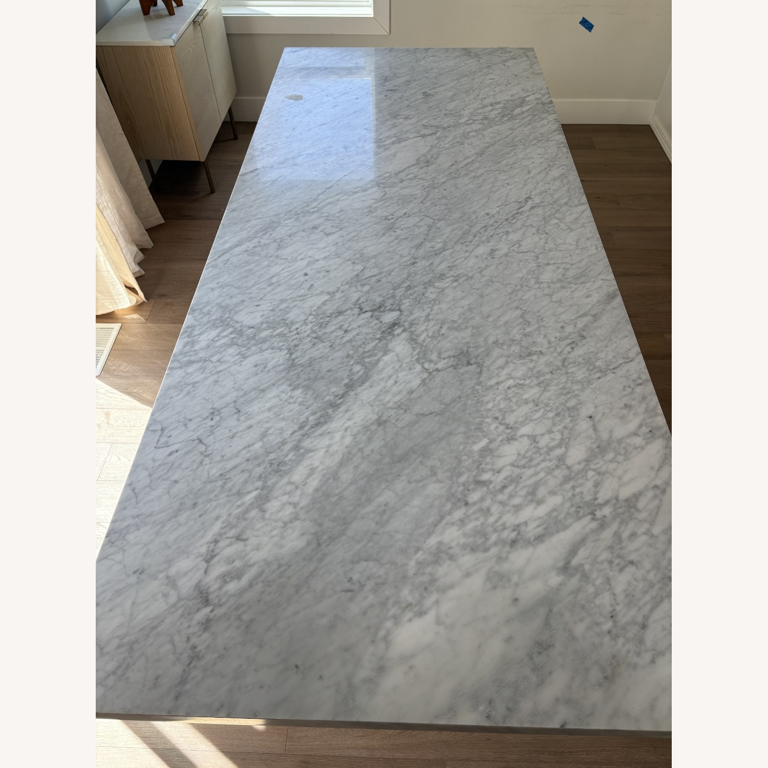 Restoration Hardware Torano Marble Rectangular Dining Table 96" - image-5
