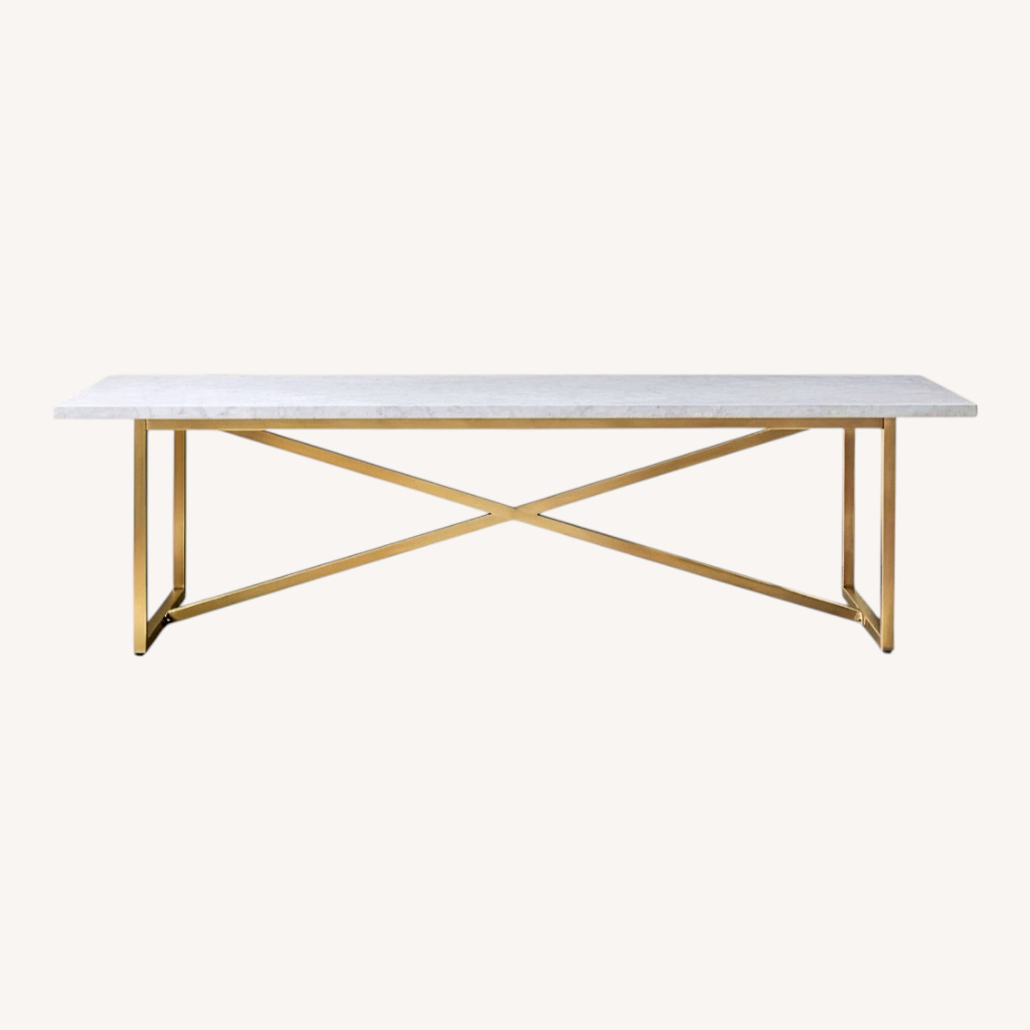 Restoration Hardware Torano Marble Rectangular Dining Table 96" - image-0