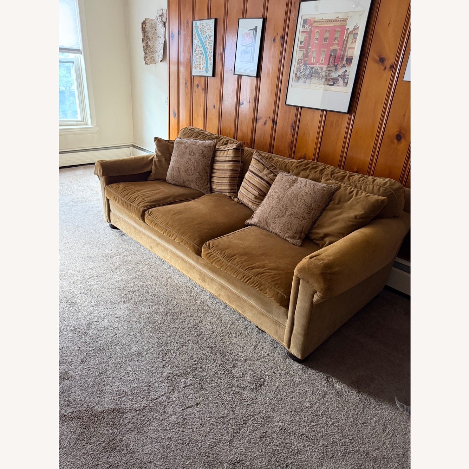 Restoration Hardware Lancaster 3 Cushion Sofa - image-1