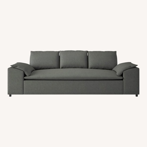 Used CB2 Algora Dark Gray Fabric 3+ Seater Sofa for sale on AptDeco