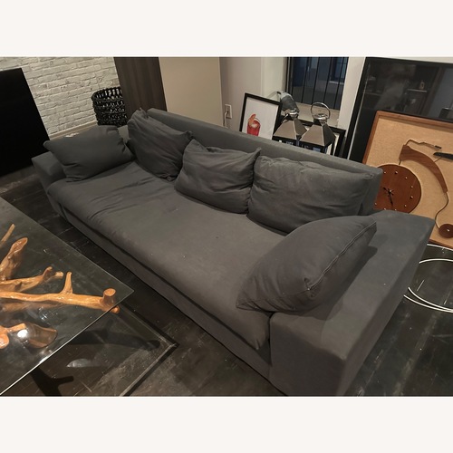 Used CB2 Algora Dark Gray Fabric 3+ Seater Sofa for sale on AptDeco