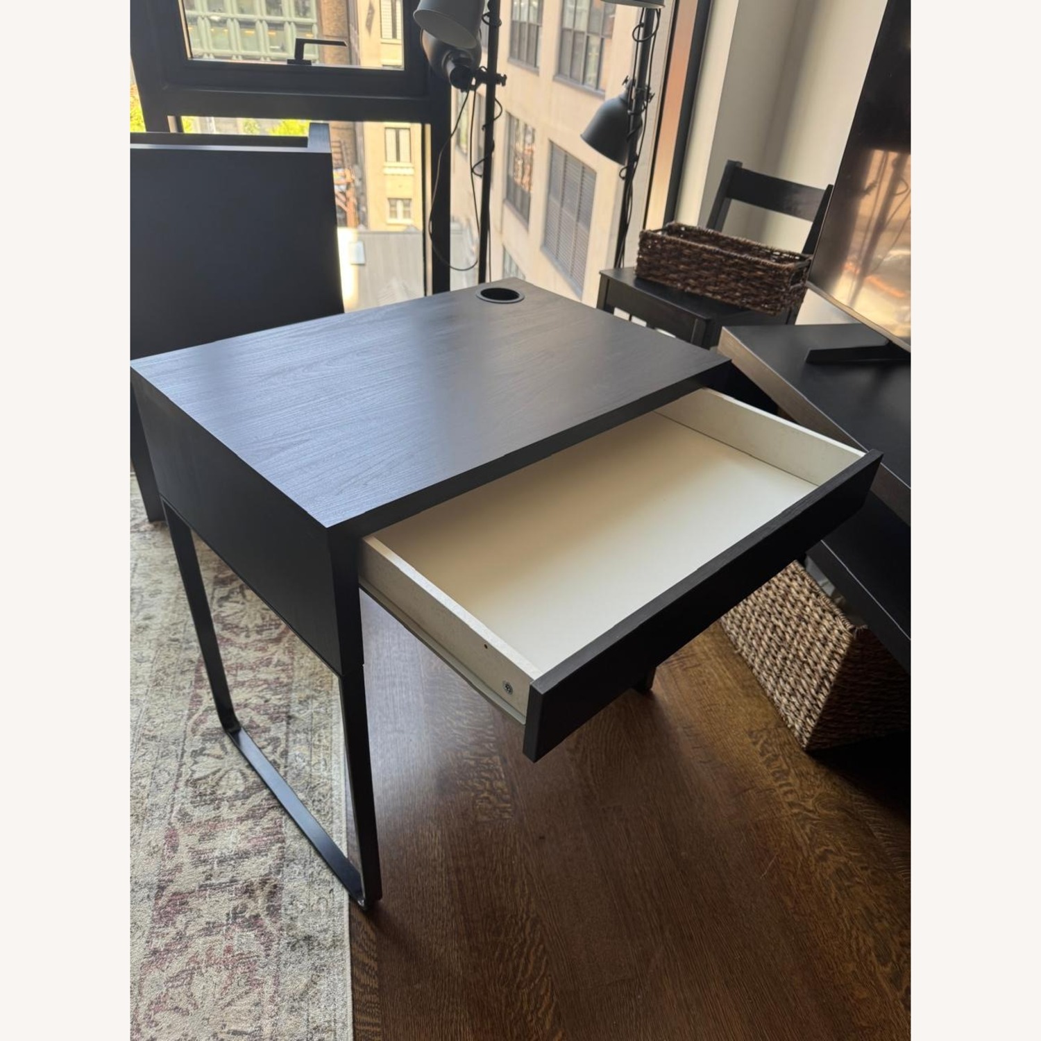 IKEA Micke Black Wood Desk - image-3