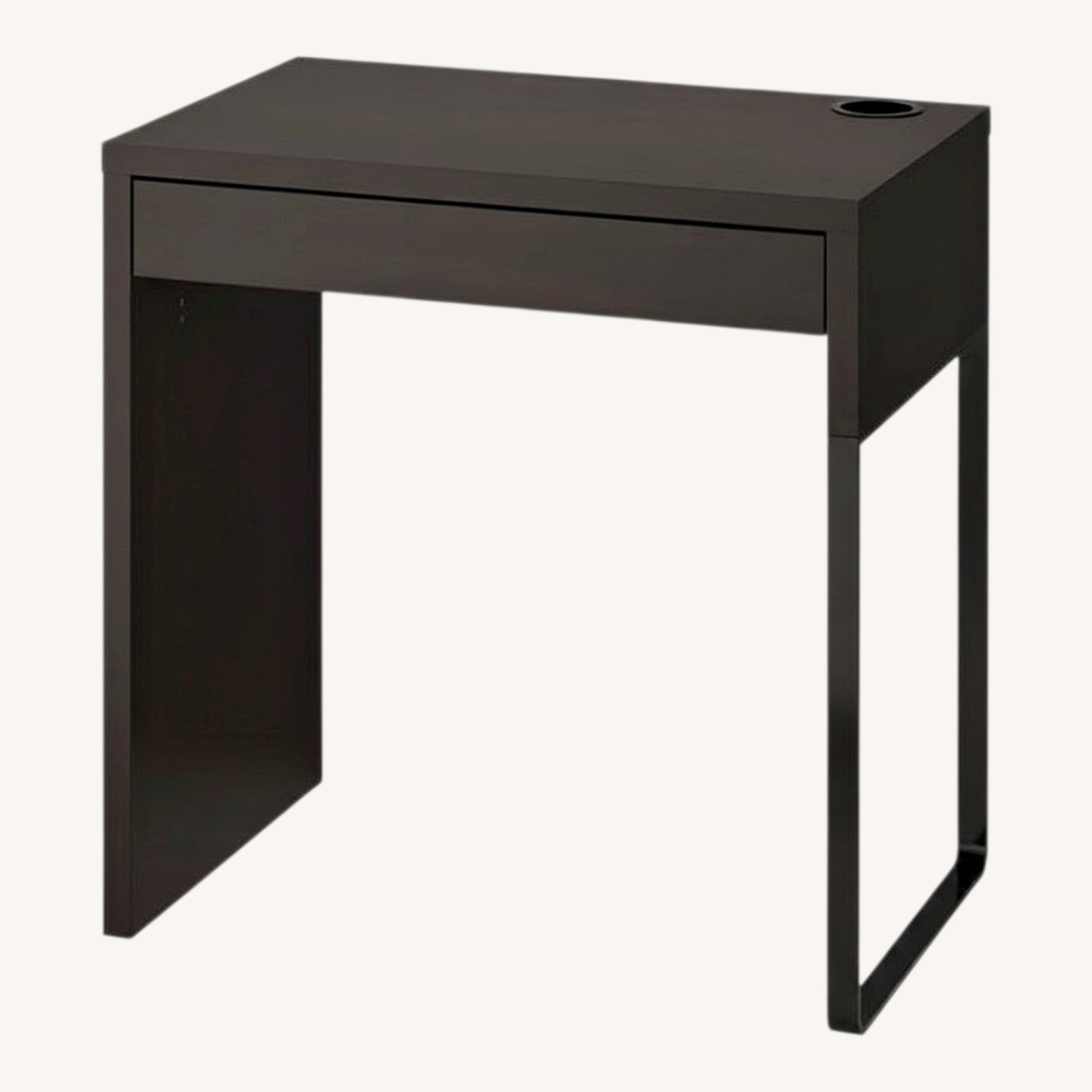 IKEA Micke Black Wood Desk - image-0