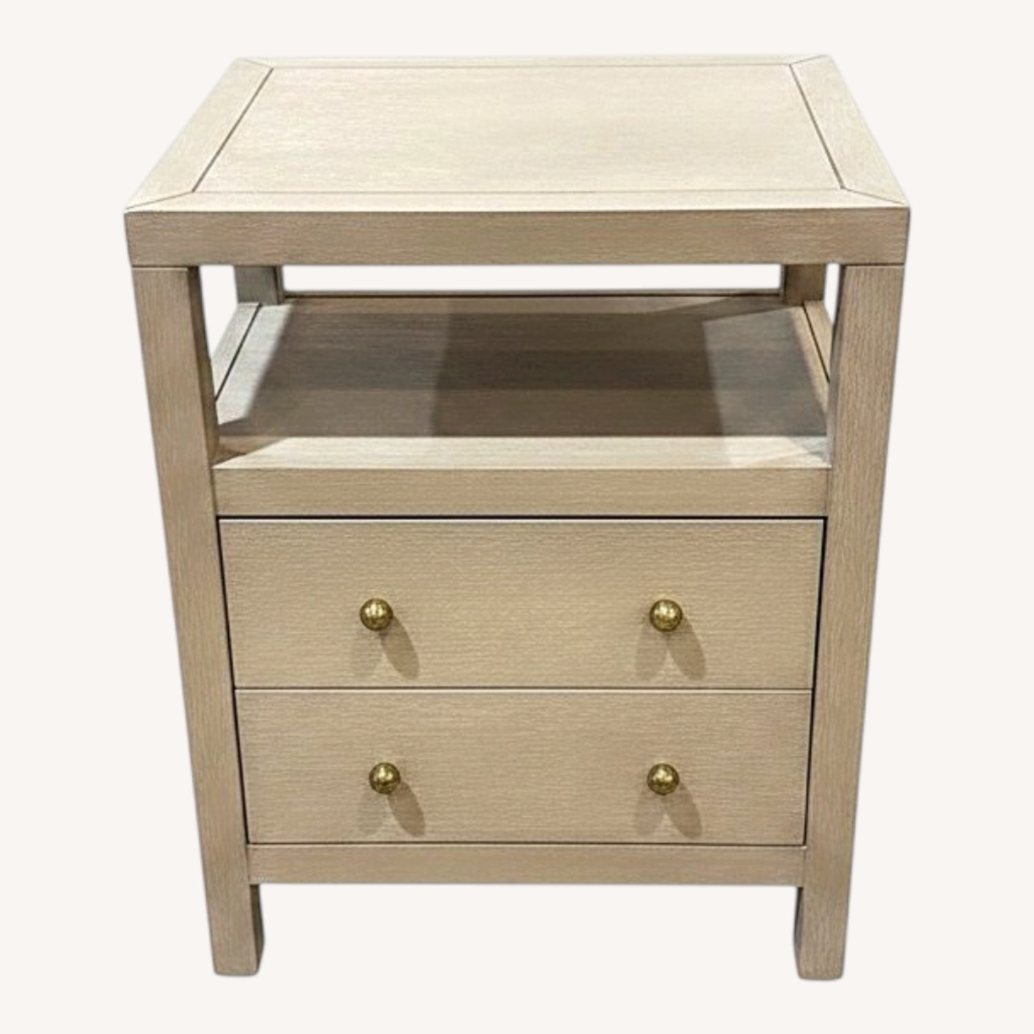 Celine 2-Drawer Nightstand Light Ash/Gold - image-0