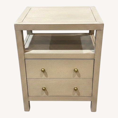 Used Celine 2-Drawer Nightstand Light Ash/Gold for sale on AptDeco