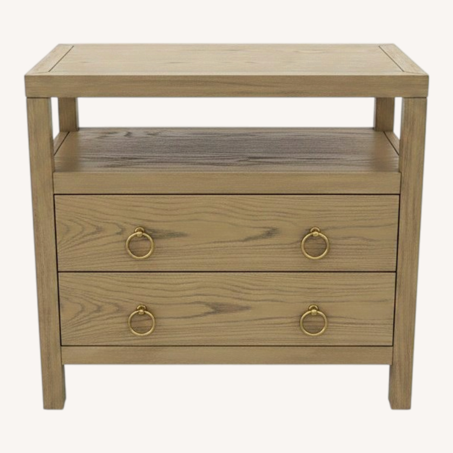 Celine 2-Drawer Nightstand Taupe/Gold  - image-5