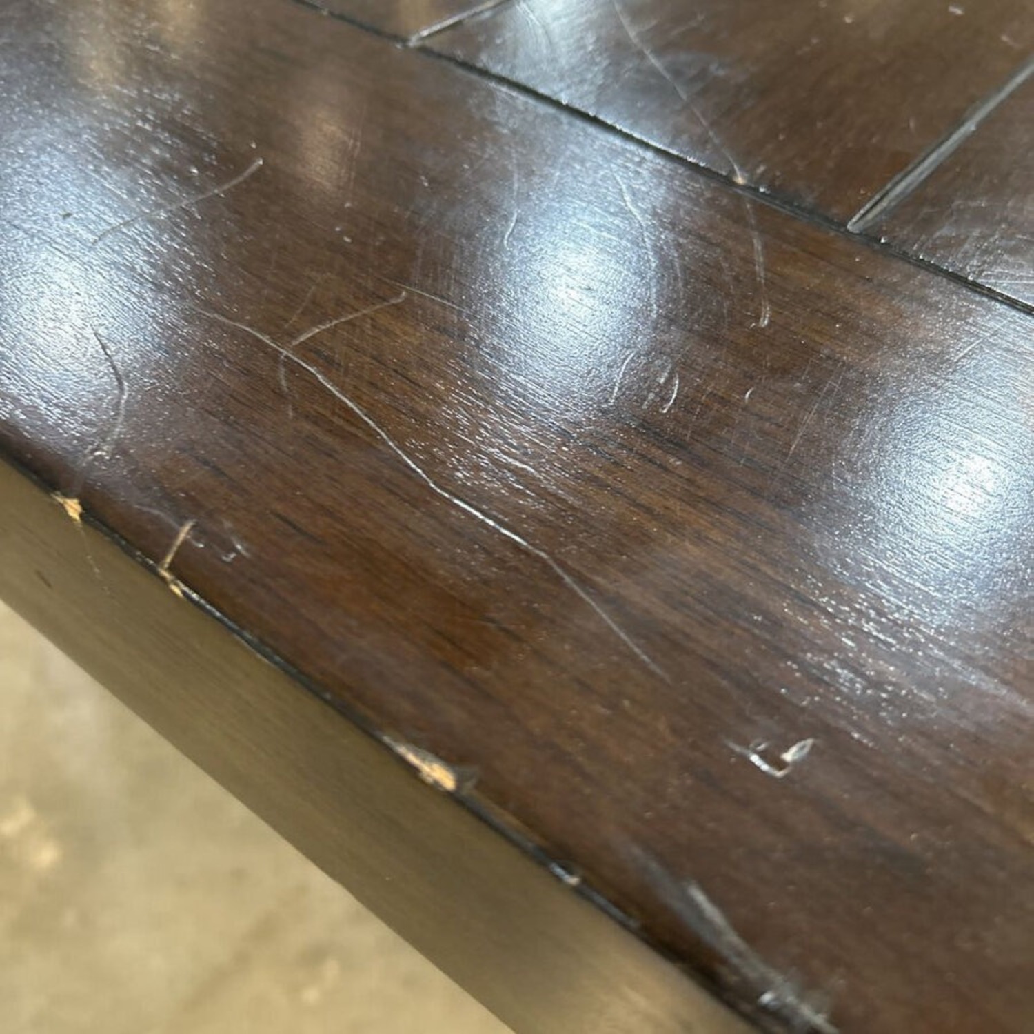 Traditional Trestle Solid Wood Dining Table - image-3