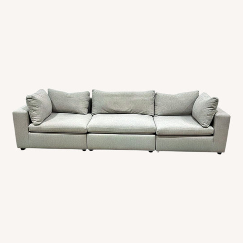 Used Pottery Barn Dream Chenille Grand Square Arm Sofa for sale on AptDeco