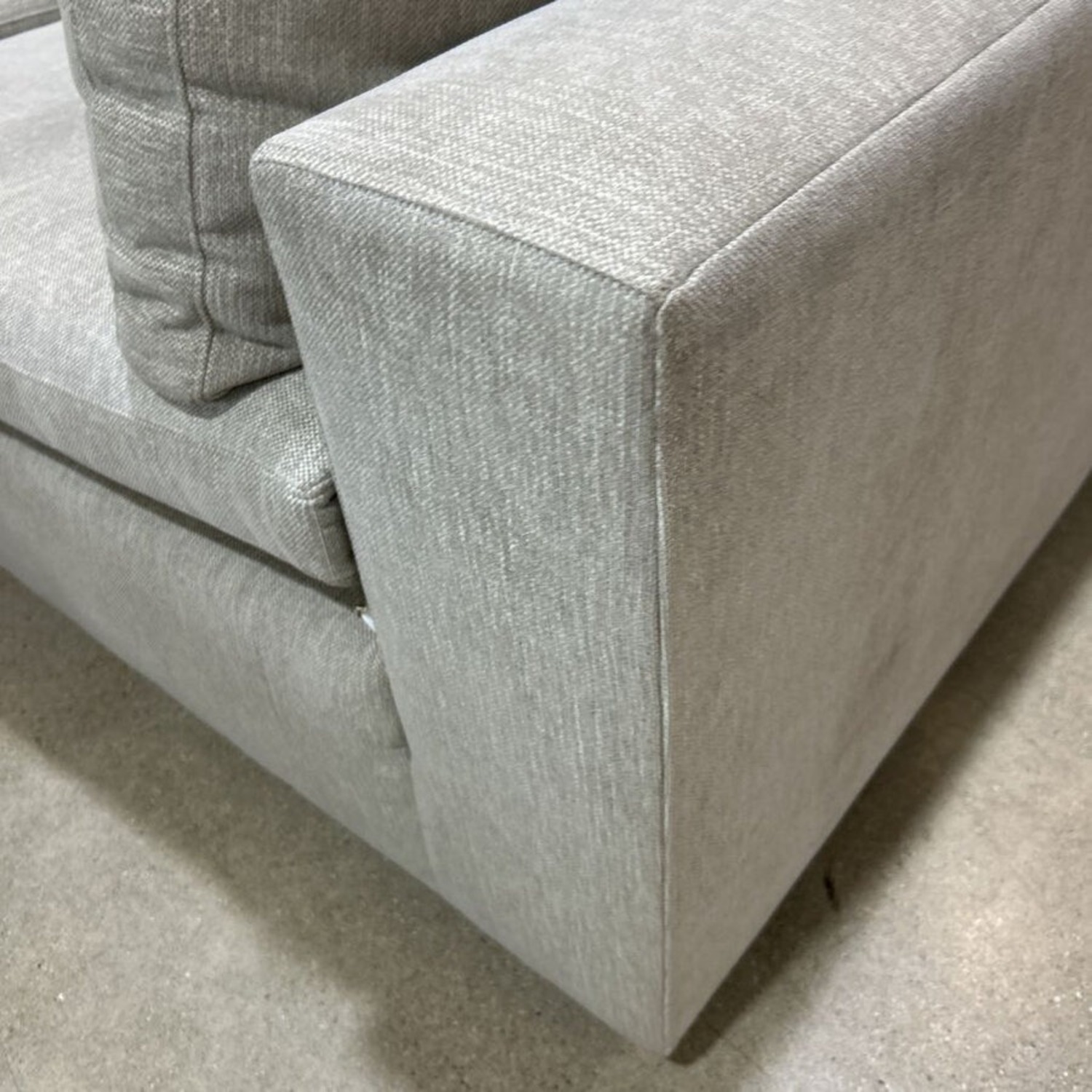 Pottery Barn Dream Chenille Grand Square Arm Sofa - image-4