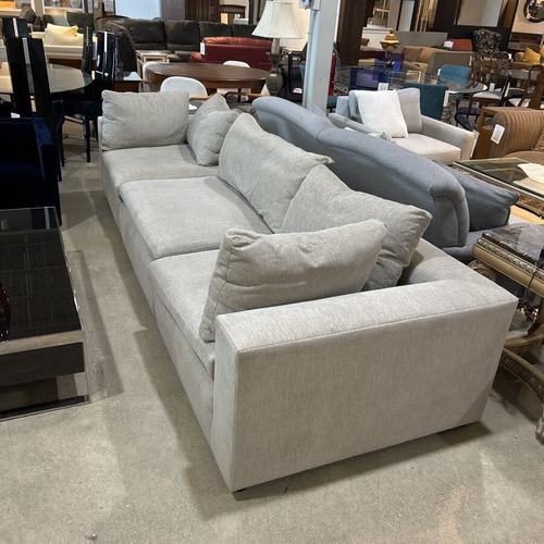Used Pottery Barn Dream Chenille Grand Square Arm Sofa for sale on AptDeco